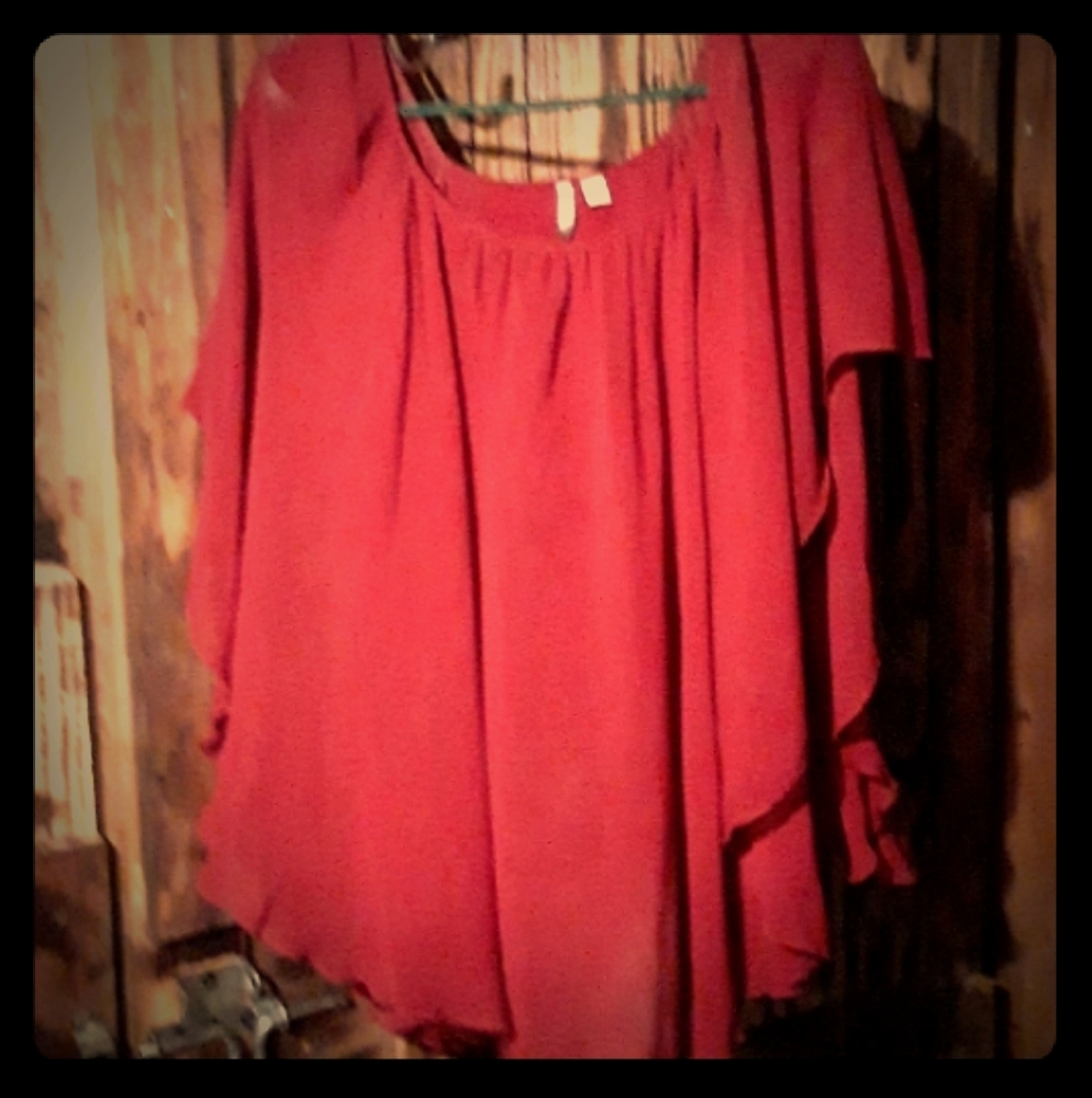 Red blouse